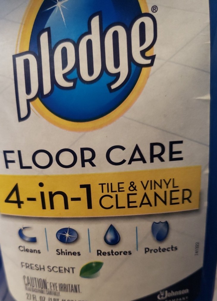 Pledge Floor Care Tile & Vinyl Floor 4 in 1 Squirt & Mop 27oz FULL Fresh Scent