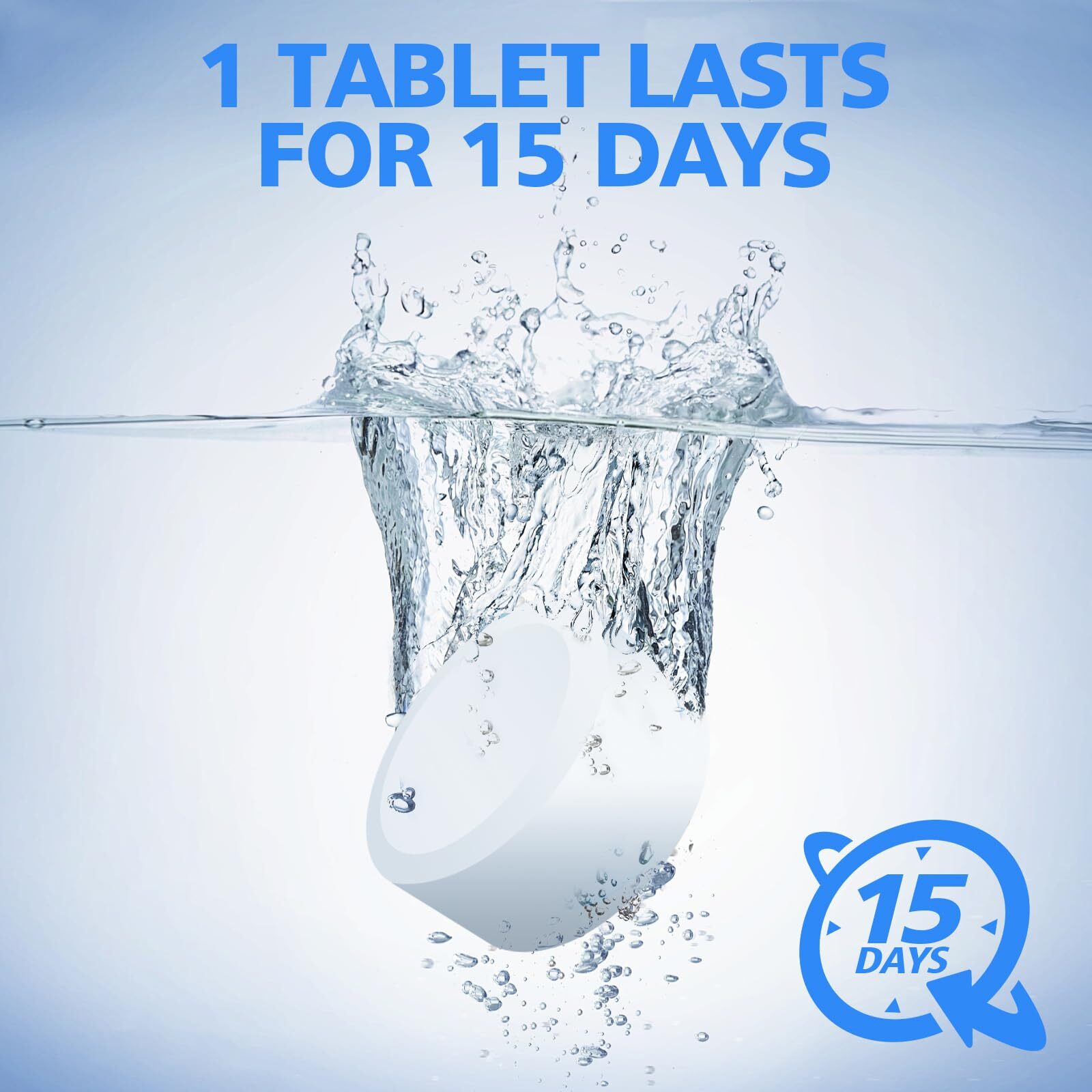 Toilet Bowl Cleaner Tablets 20 PACK, Bathroom Toilet Tank Cleaners with Bleach