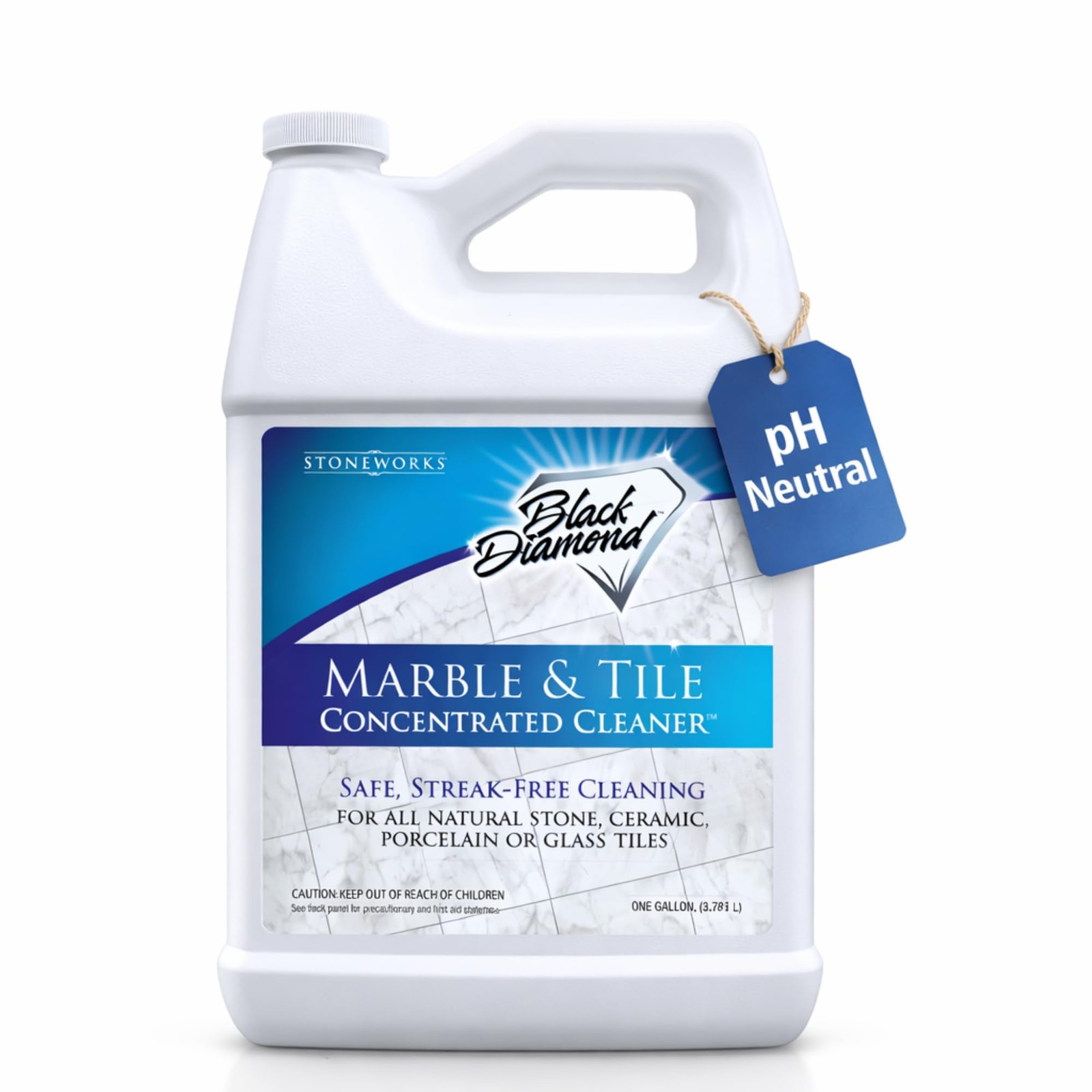 Marble Tile Floor Cleaner No-Rinse Concentrate 1-Gallon Ceramic Porcelain