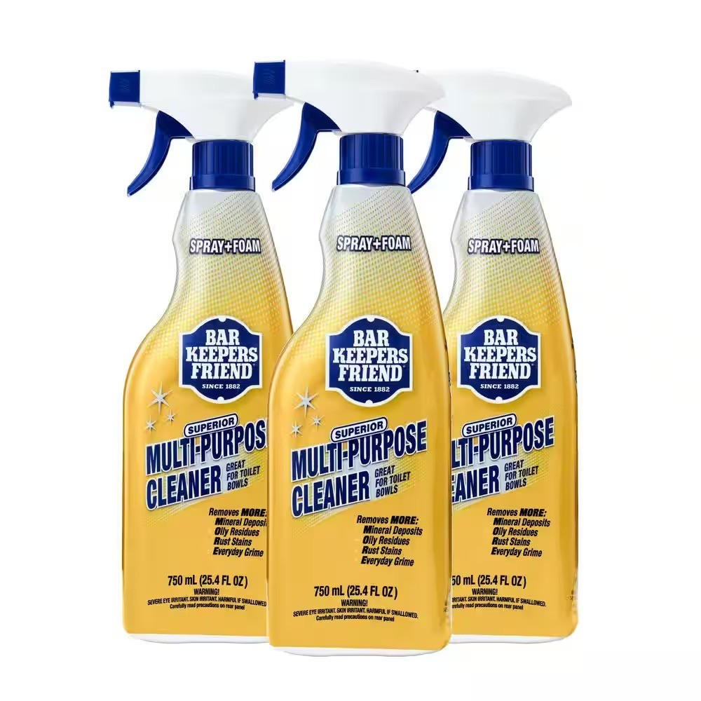 Bar Keepers Friend 25.4oz Spray & Foam Superior All-Purpose Cleaner Remove Stain