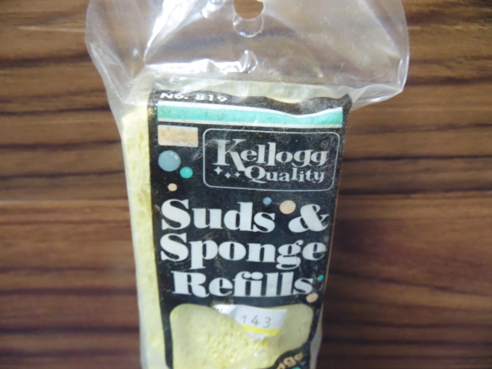 Kellogg Suds & Sponge Refill Cellulose Sponge 815 817 821 Dishes Sink Hand Prop