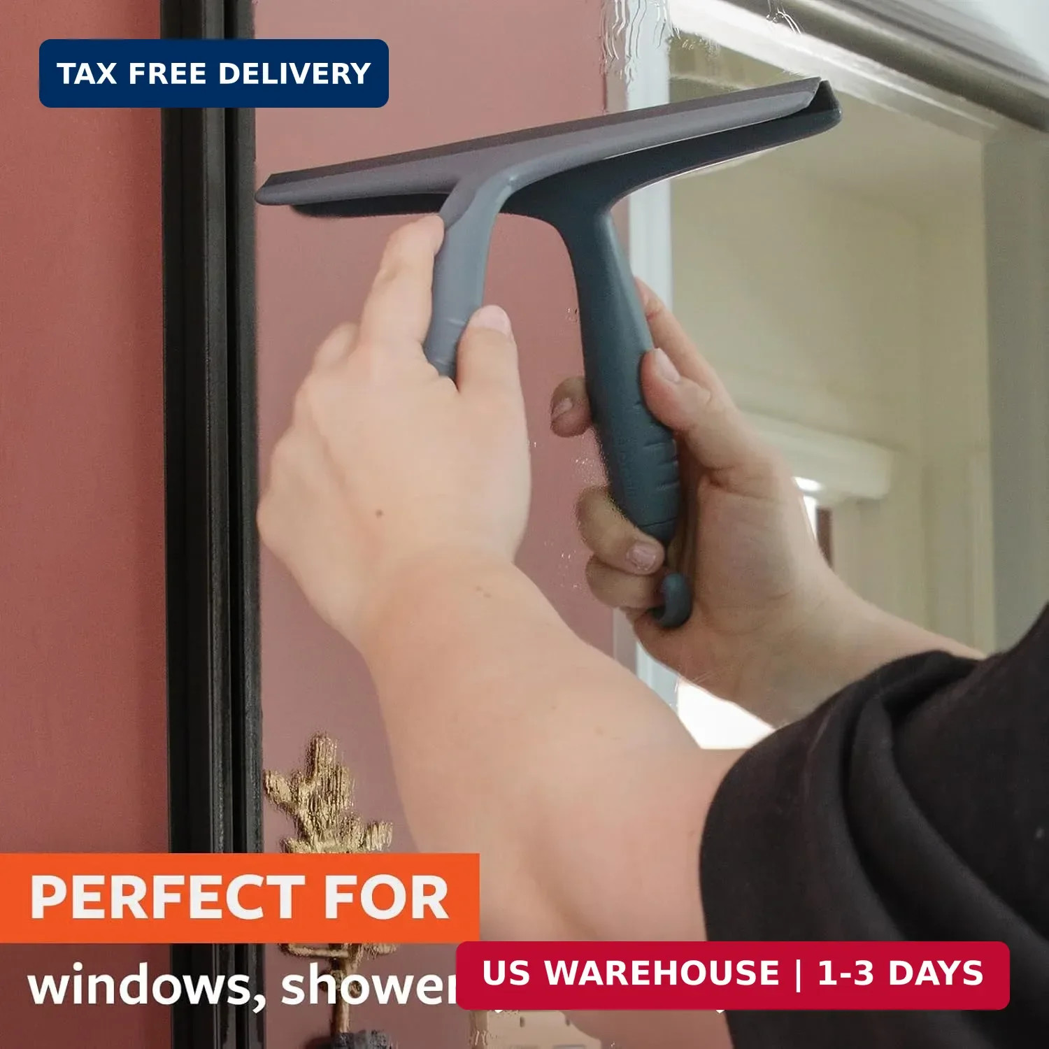 Full Circle Clean Ocean Squeegee – Shower, Glass, Window, Tile, Windshield – Str