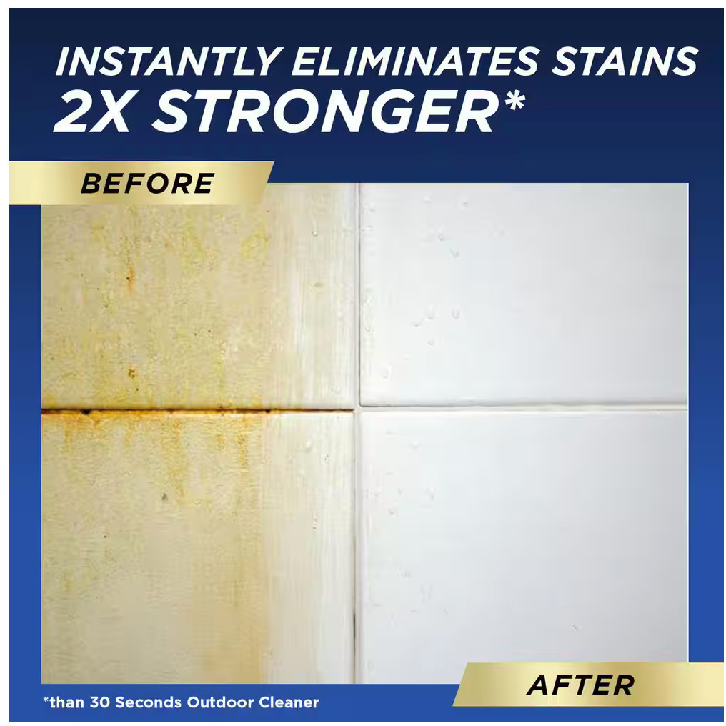 2.5 Gal Professional Outdoor Cleaner | Mold and Mildew Stain Remover 30 Seconds