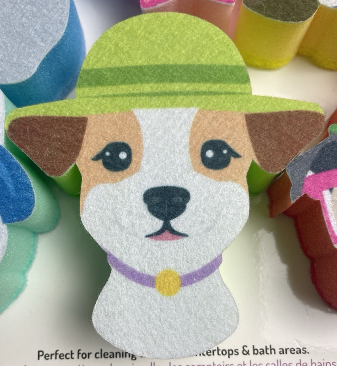 Kitchen Sponges 6 PACK DOG THEME Reusable Sponge Cute Funny Dogs NEW