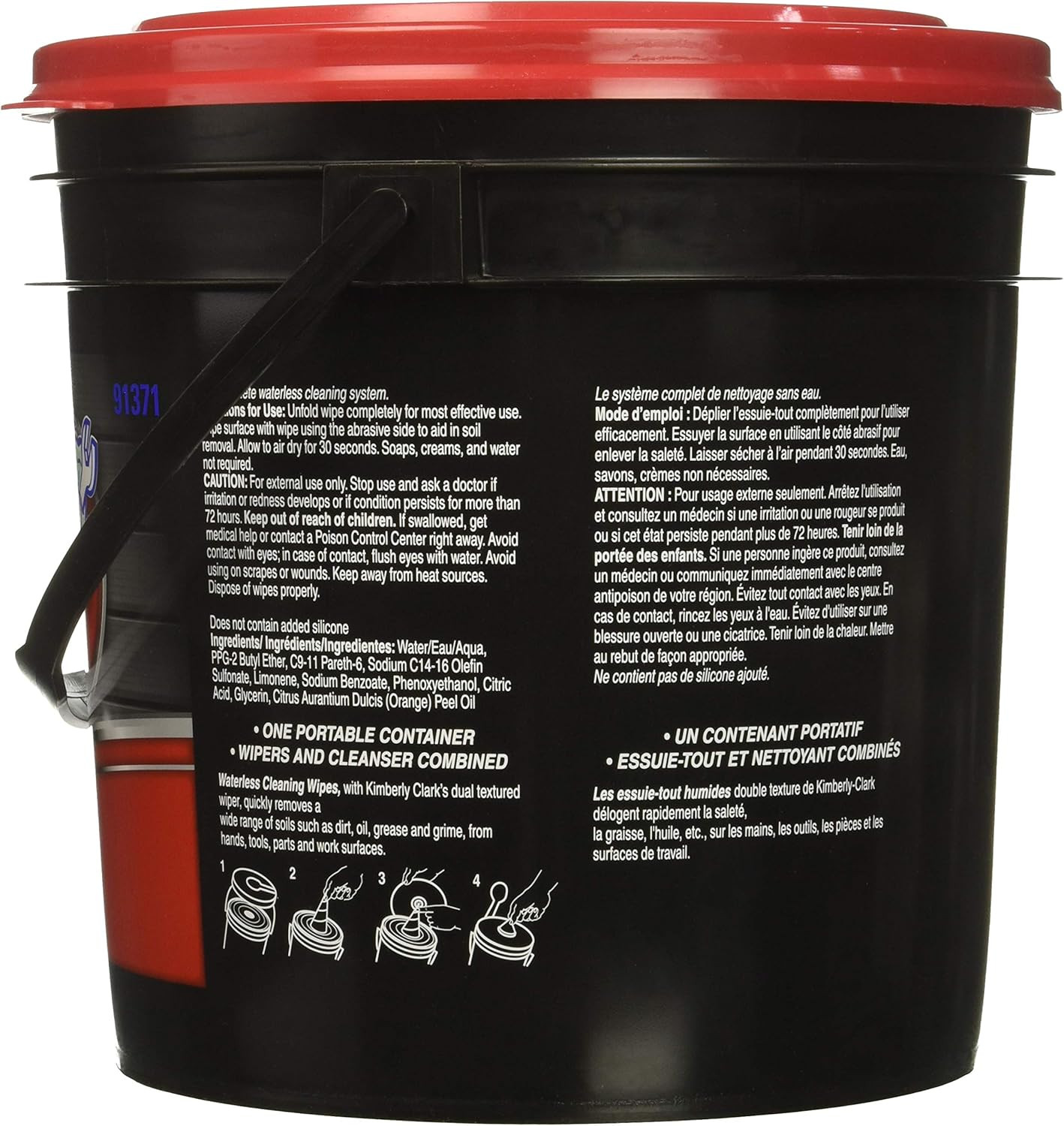 KIM91371EA – KIMBERLY CLARK WYPALL Waterless Cleaning Wipes