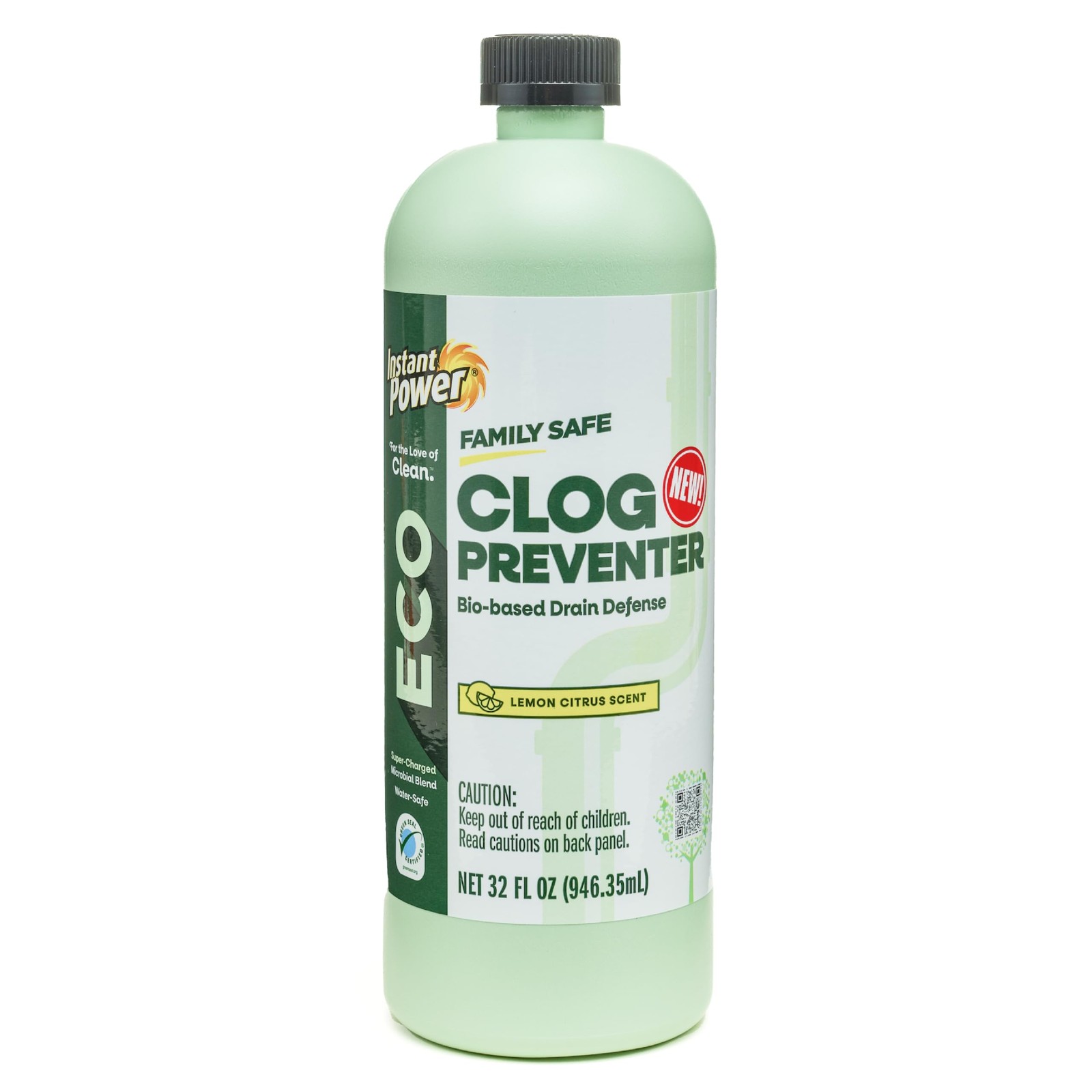 Eco Clog Preventer 32 Oz All Natural Drain Cleaner Prevents Clogs Safe For Pipes