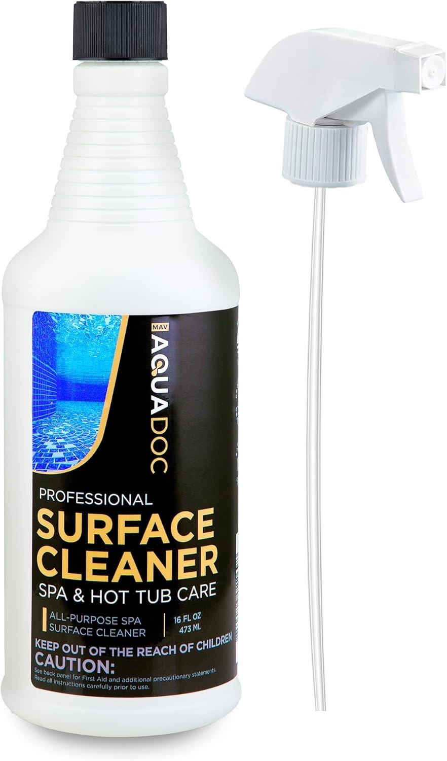 All-Purpose Hot Tub Cleaner Spray 16oz – Effective Fiberglass Surface Care