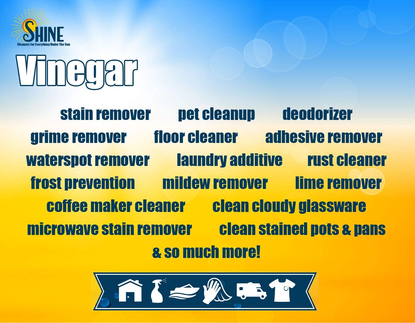 45 Percent White Vinegar, 450 Grain Vinegar Concentrate, 1 Gallon of Natural …
