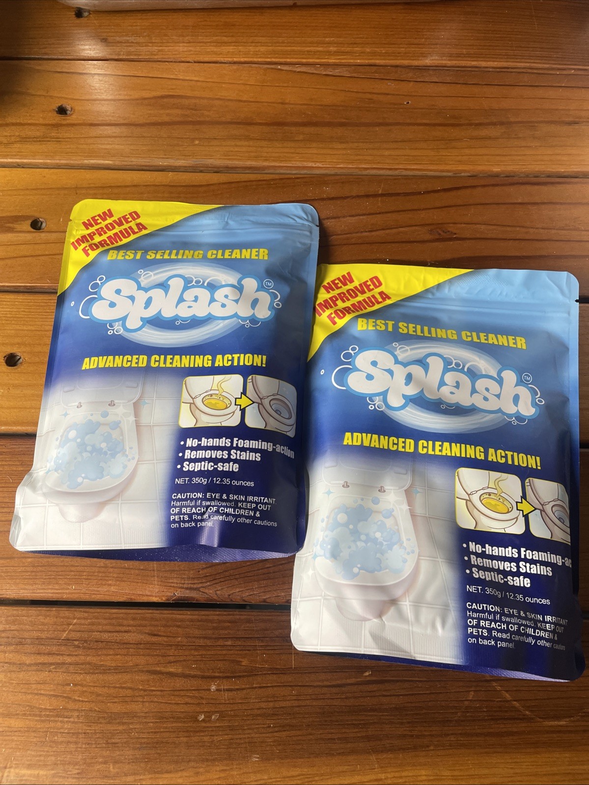 2-packs splash advance toilet cleaning action removes stains.Septic tank safe
