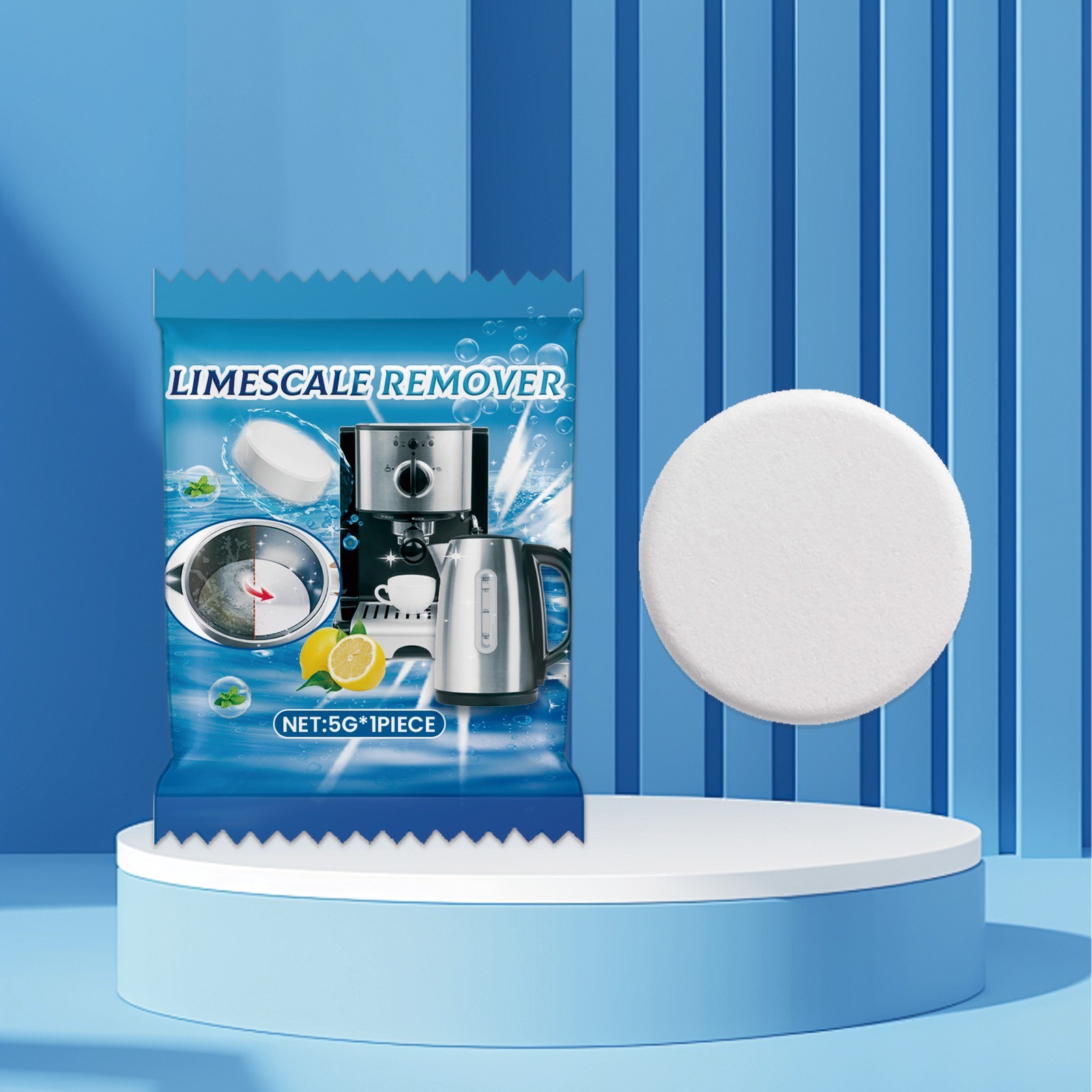 Jakehoe Limescale Remover Effervescent Cleaning Tablets For Kettle Coffee Machin