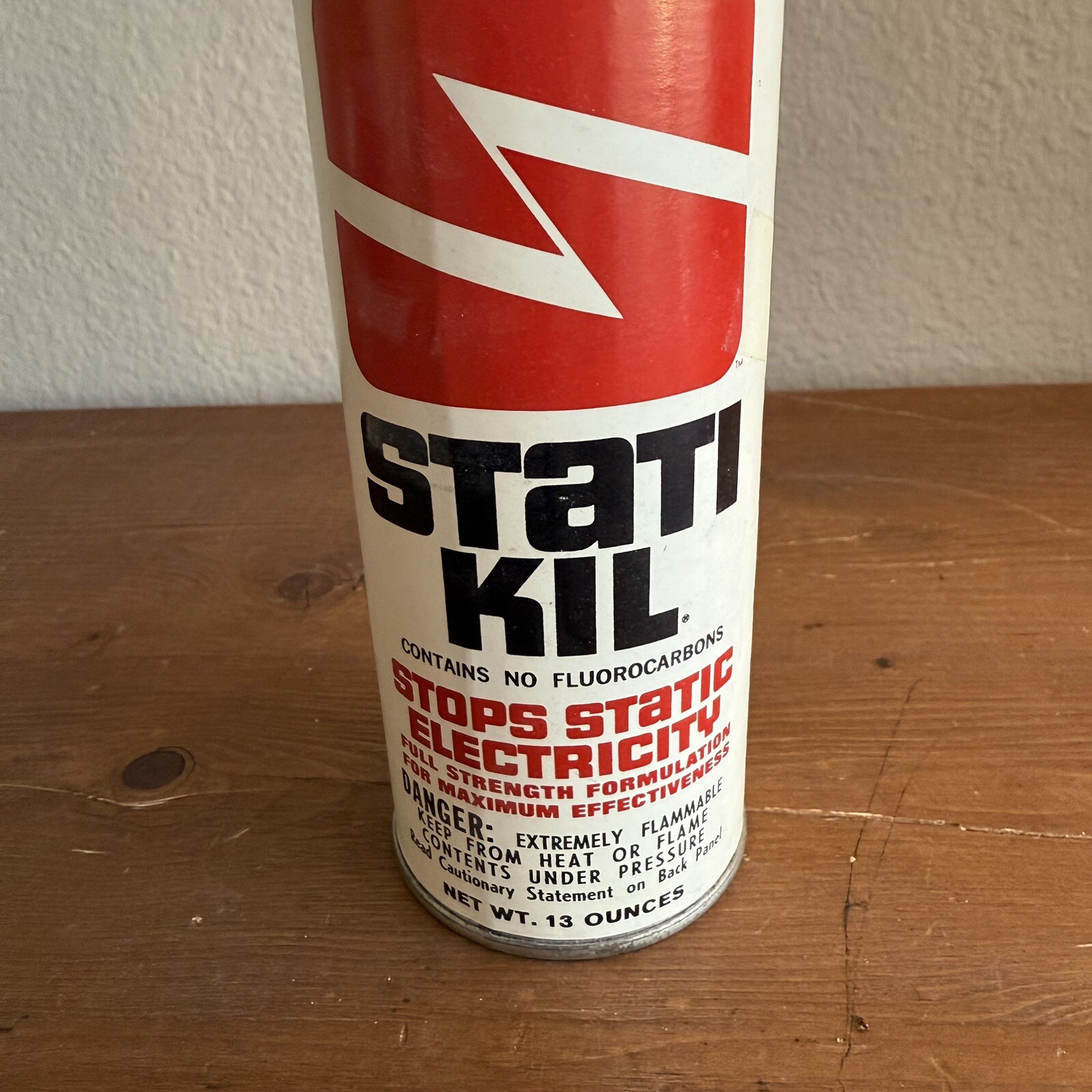 Vintage Statikil Static Electricity Aerosol Spray Can 13 Oz Printers Processors