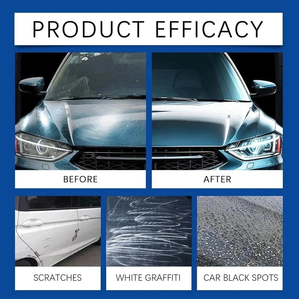 Quick Effect Car Coating Spray 2 Pack, Waterless Wash Polish, Paint Protection