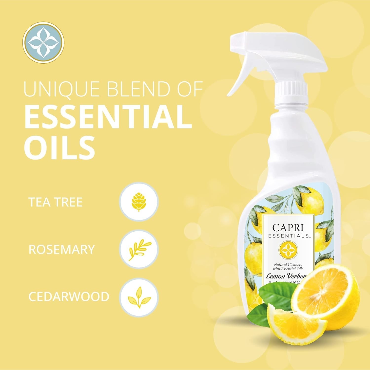 Natural Kitchen Surface Cleaner with Lemon Verbena – Safe for Mirrors and Glass