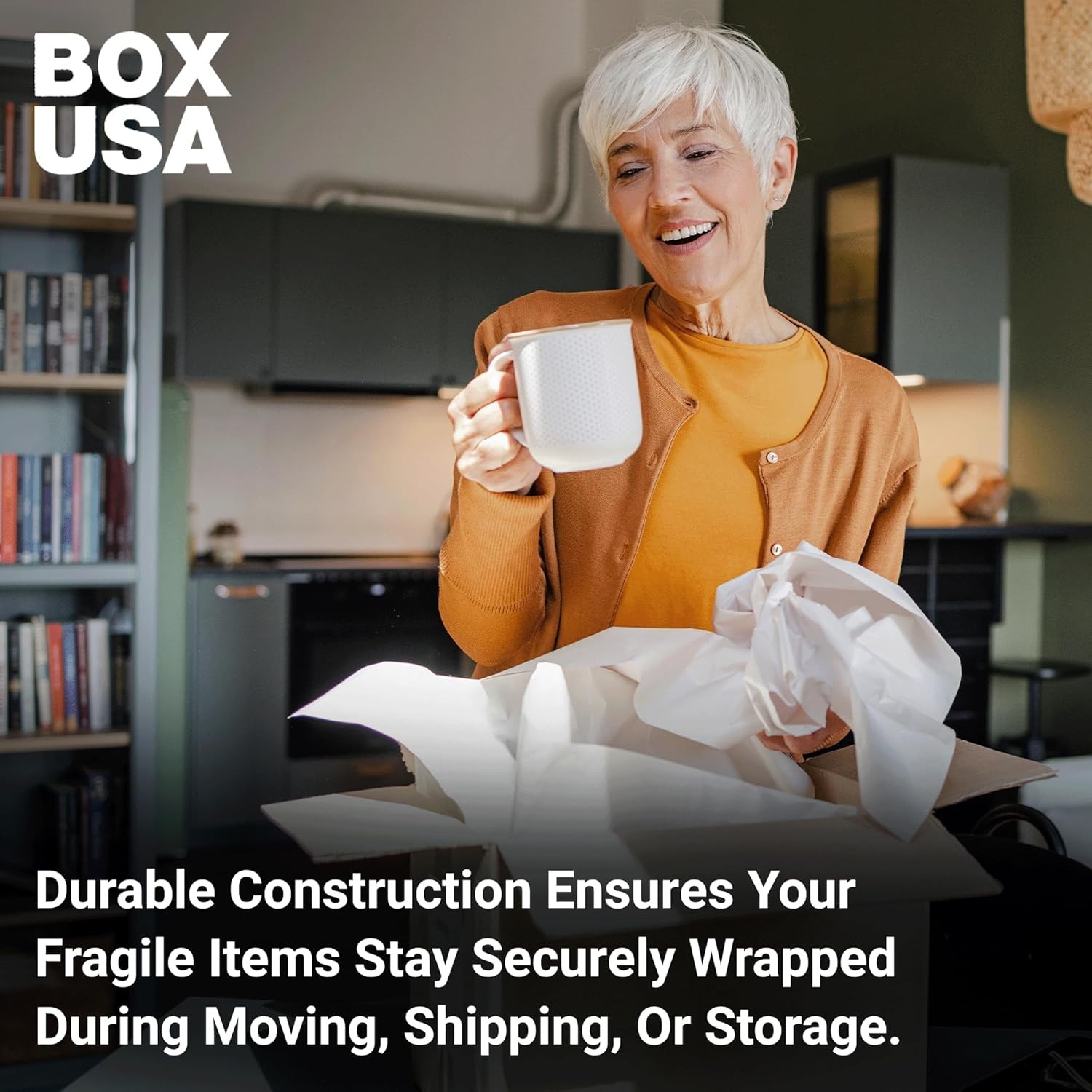 BOX USA Packing Paper Sheets 20″ x 15″ (2400 Sheets, 50 lb) – Newsprint Paper