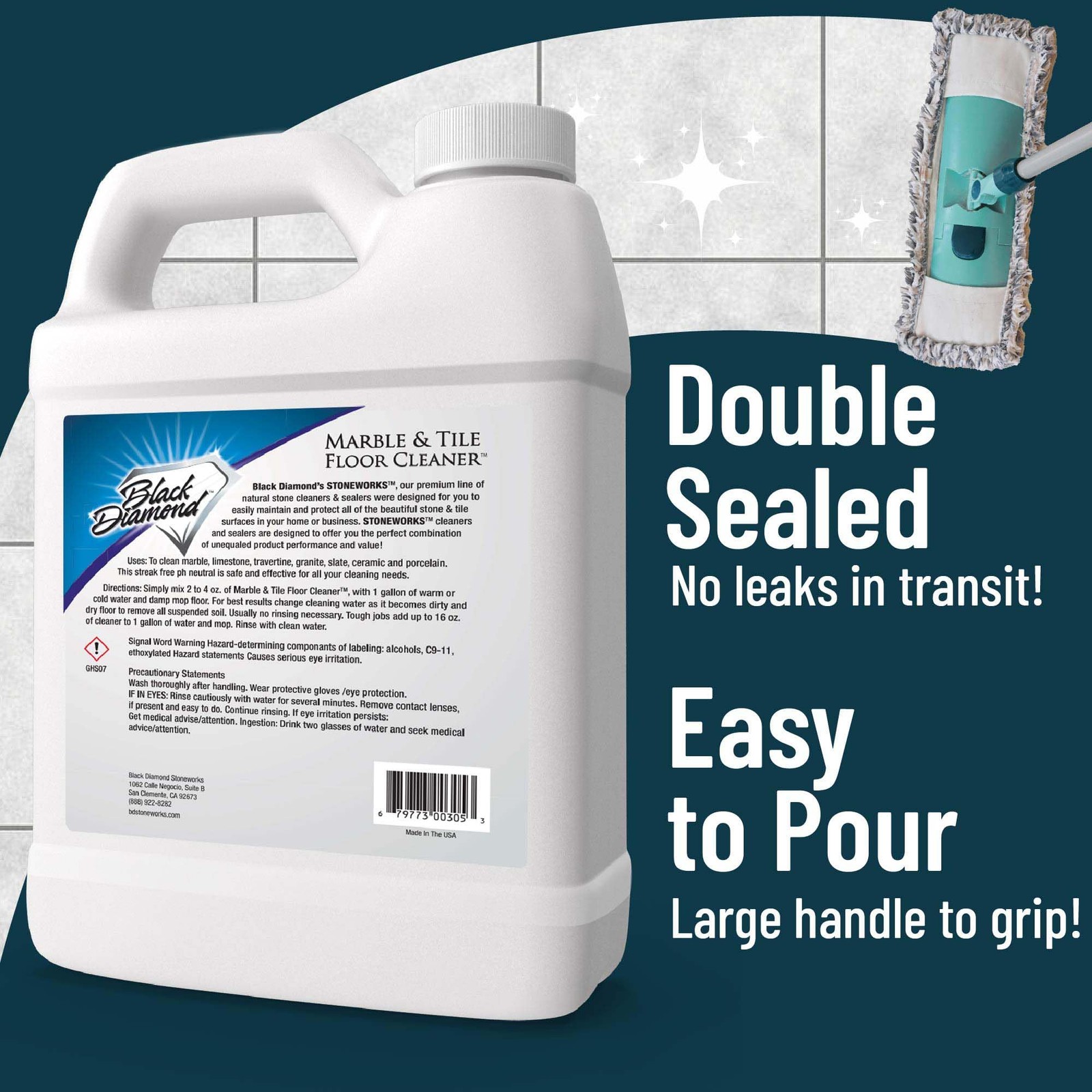 MARBLE & TILE FLOOR CLEANER. Great for Ceramic, Porcelain, Granite, Natural S…