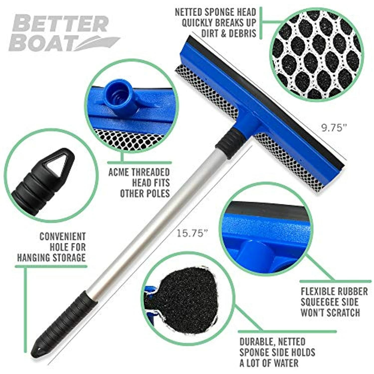 Marine Squeegee Windshield Cleaning Tool Window Squeegee Window Cleaner and W…