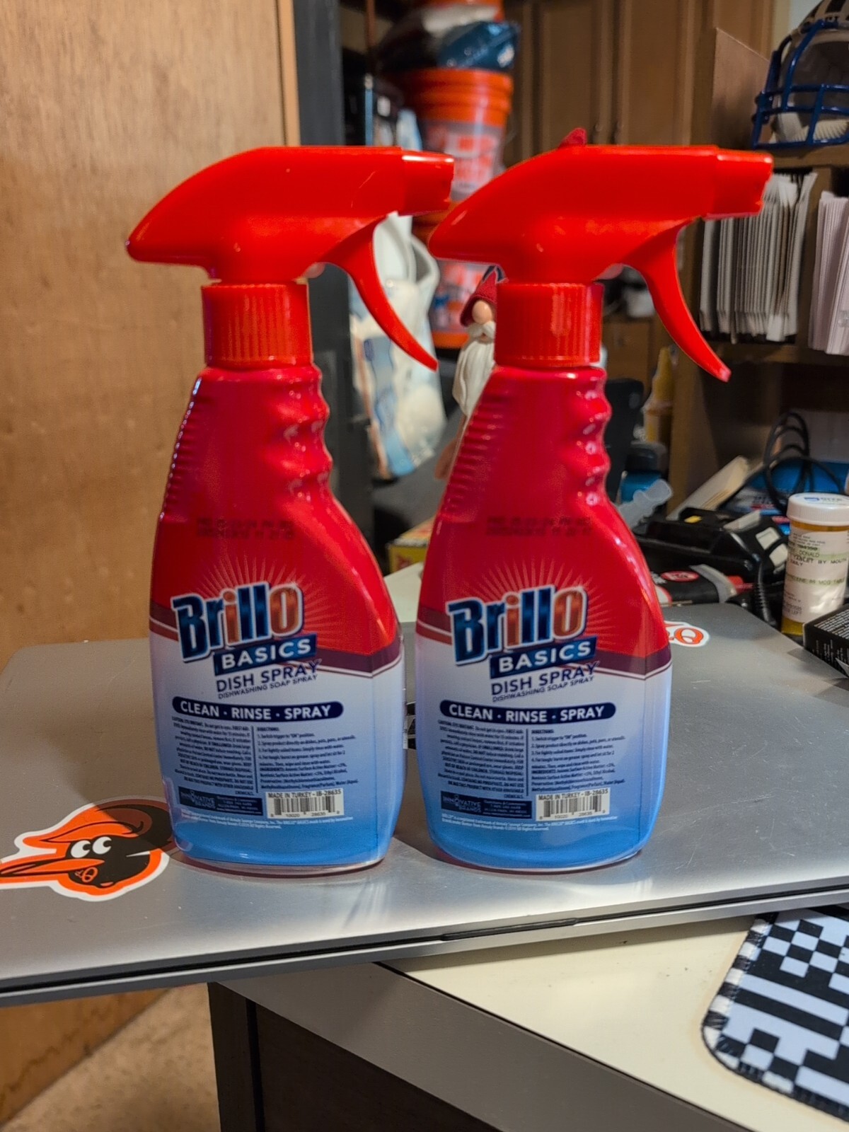 Brillo Basics Fresh Scent 3X Action Dish Soap Spray – 10 oz/295ml – 2 Bottles