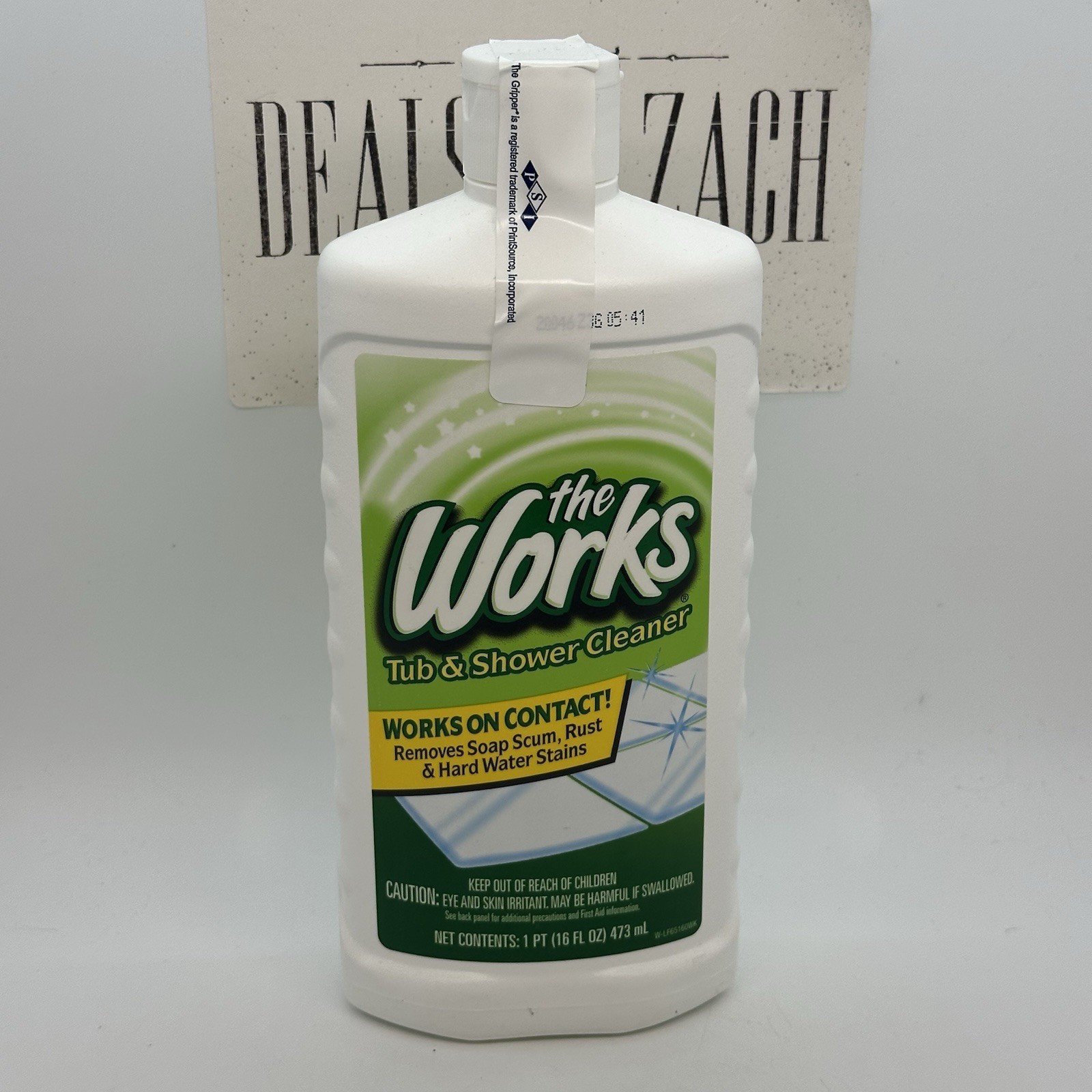 The Works Tub & Shower Cleaner, Removes Soap Scum, Rust & Hard Water Stains 16oz