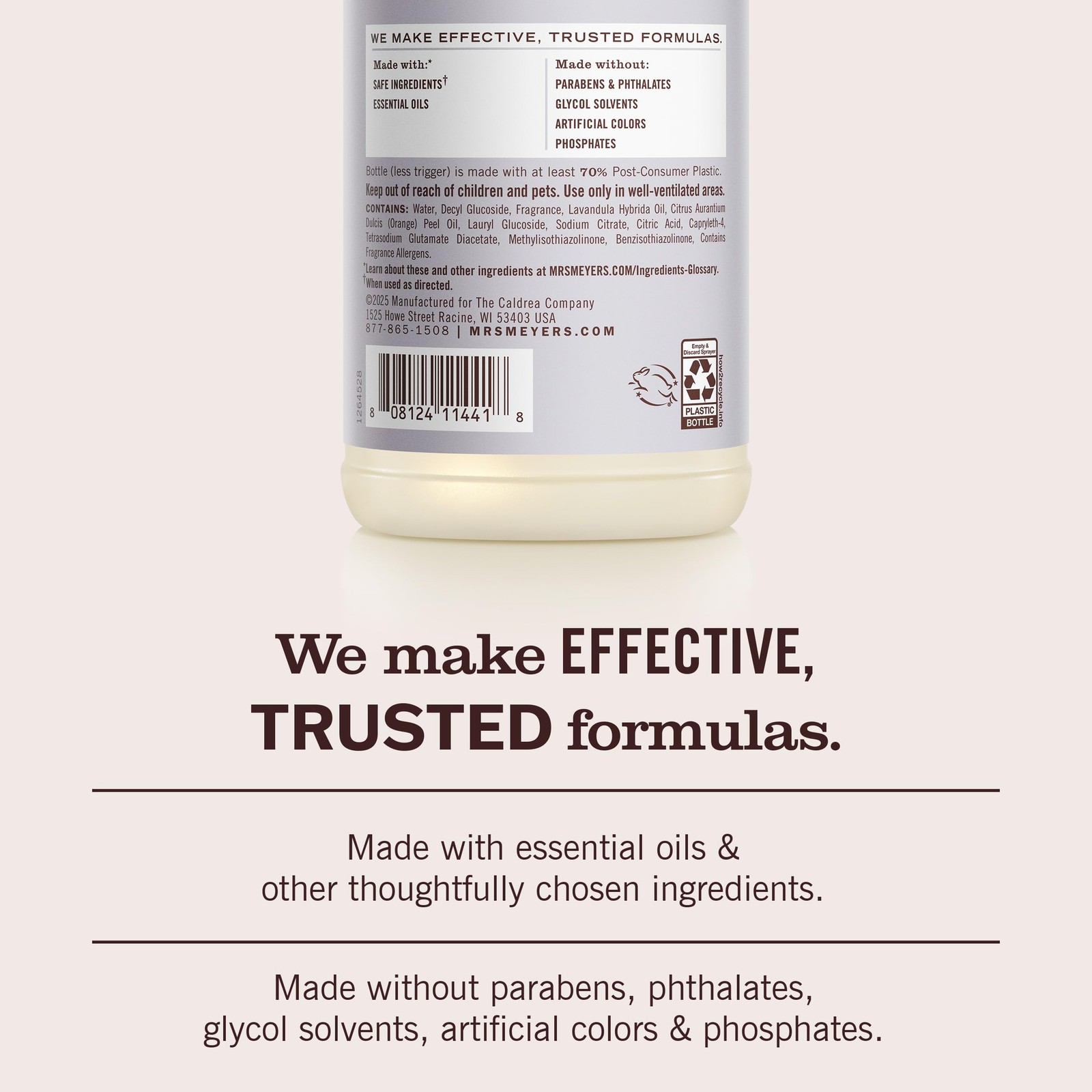 MRS. MEYER’S CLEAN DAY Multi-Surface Everyday 16 Fl Oz (Pack of 3), Multi