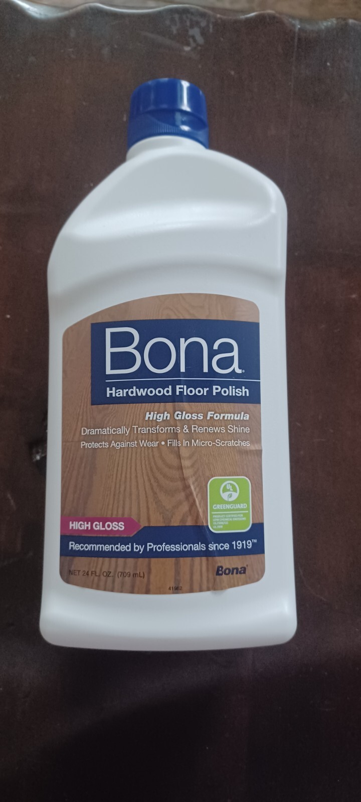 New Bona Hardwood Floor Polish High Gloss Formula Tansforms & Renews Shine 24 oz