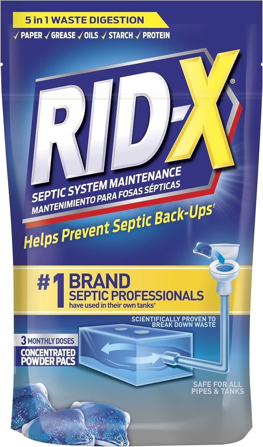 Trusted Septic Tank Treatment – 3- Dual-Action Supply for 1500 Gal Tanks