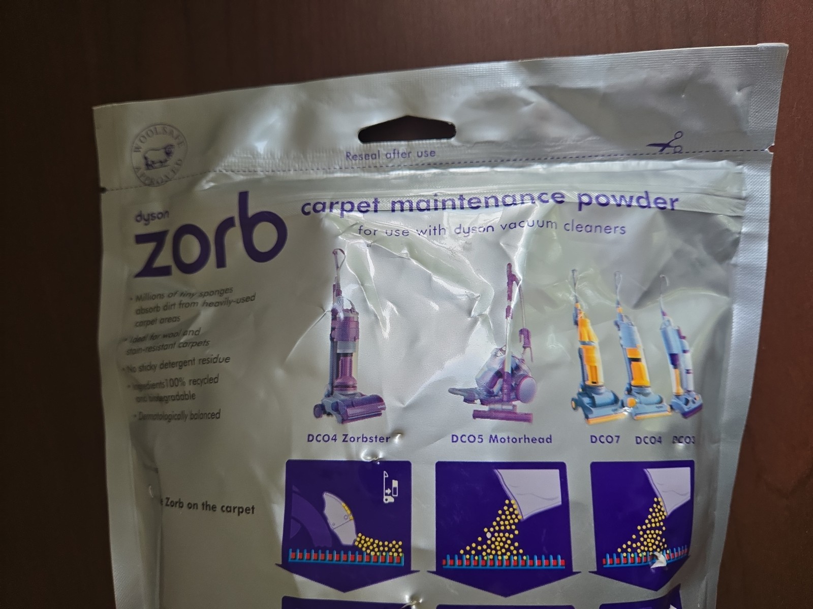 ​Dyson Zorb Carpet Maintenance Powder Cleaner 26.5 oz 750g Bag 03914-07 Genuine