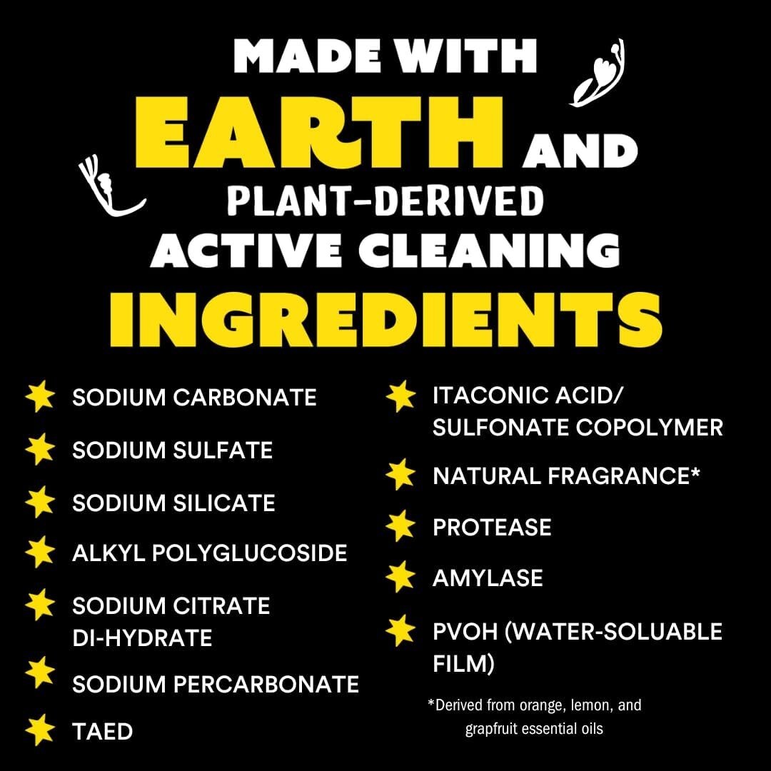 Cruelty-Free 60 Count Dishwasher Pods – Sparkling Clean with Zero Residue
