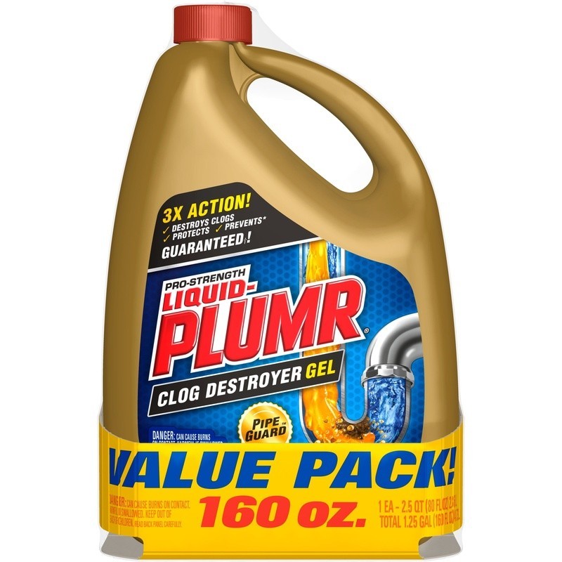Pro Strength Clog Destroyer Gel 3-in-1 Drain Cleaner PipeGuard Odor Remover New