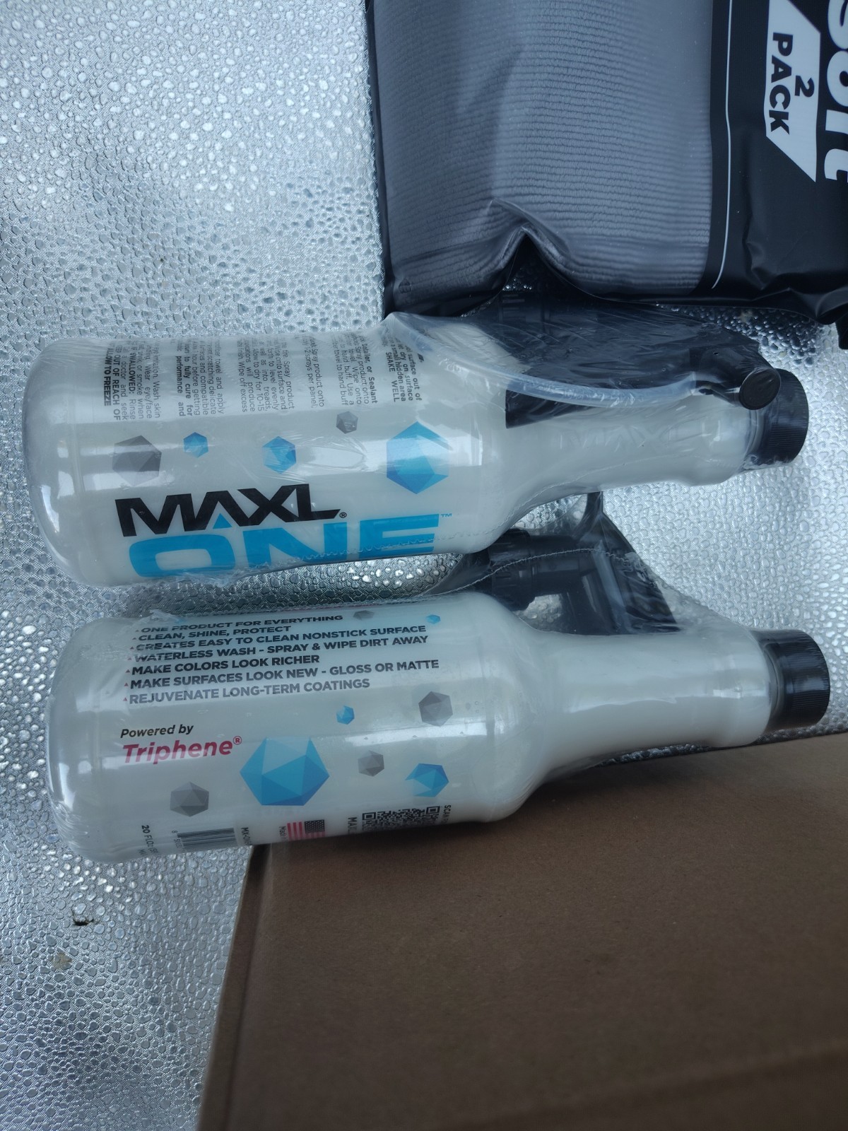 MAXLONE Car Spray with Triphene Tech – Waterless Cleaner & Detailer (2x20oz)