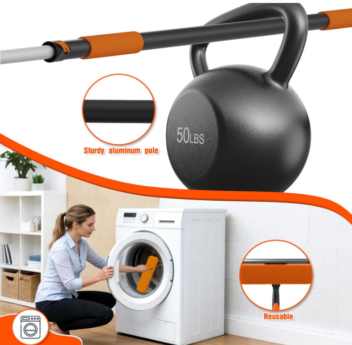 Kit Limpiavidrios 25 Pies con Poste Extensible para Ventanas Altas