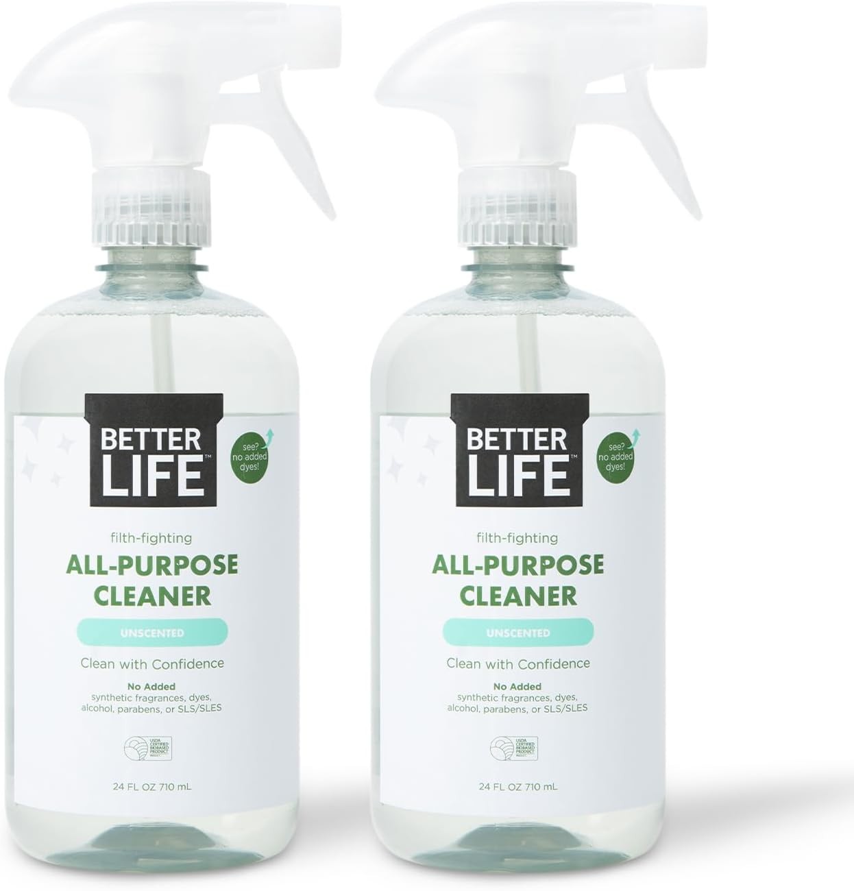Better Life Unscented Multi Surface Cleaner 24oz 2 Pack