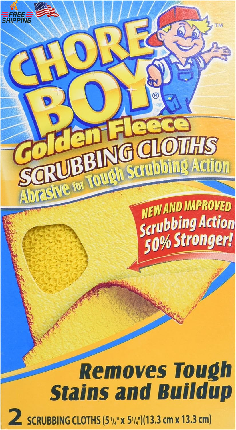 Chore Boy Golden Fleece Scrubbing Clothes (Total of 12 Scrubbing Cloths)