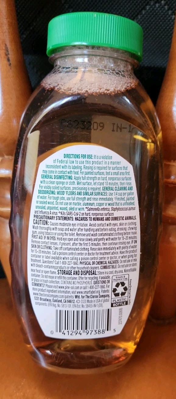 Pine Sol Original Multi Surface cleaner CONTAINS PINE OIL! Hard To Find 9.5fl oz