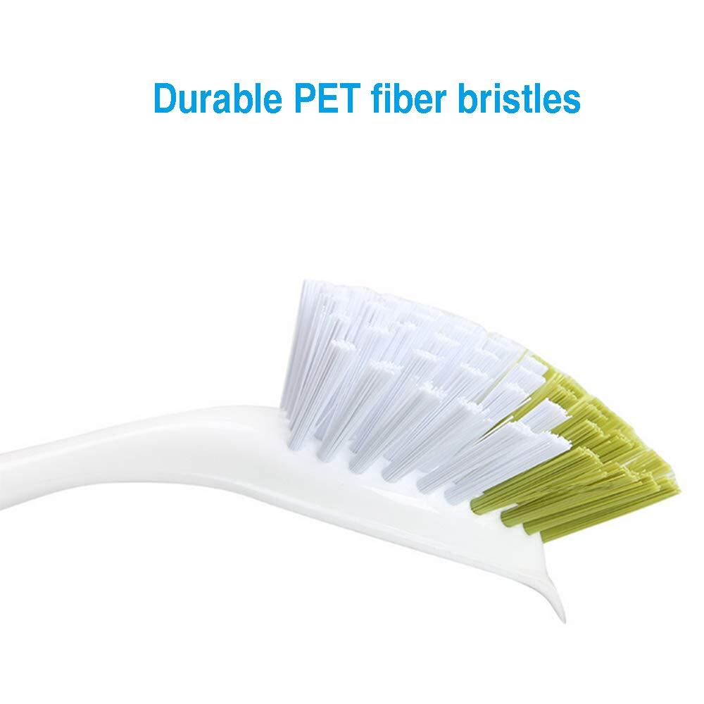 Scrub Brush For Dish Kitchen Sink Pot Pan With Stiff Bristles Yellowgreen 5pcs