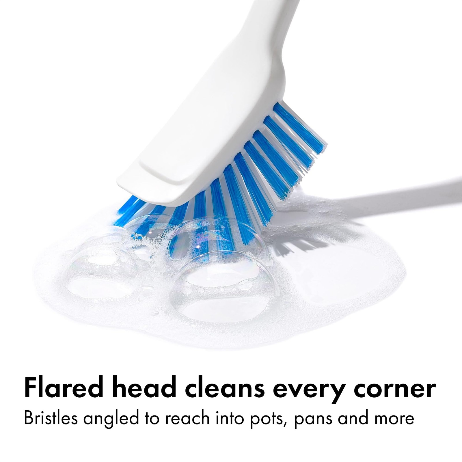 OXO Good Grips Dish Scrub Brush with Non-Slip Handle, Nylon Bristles