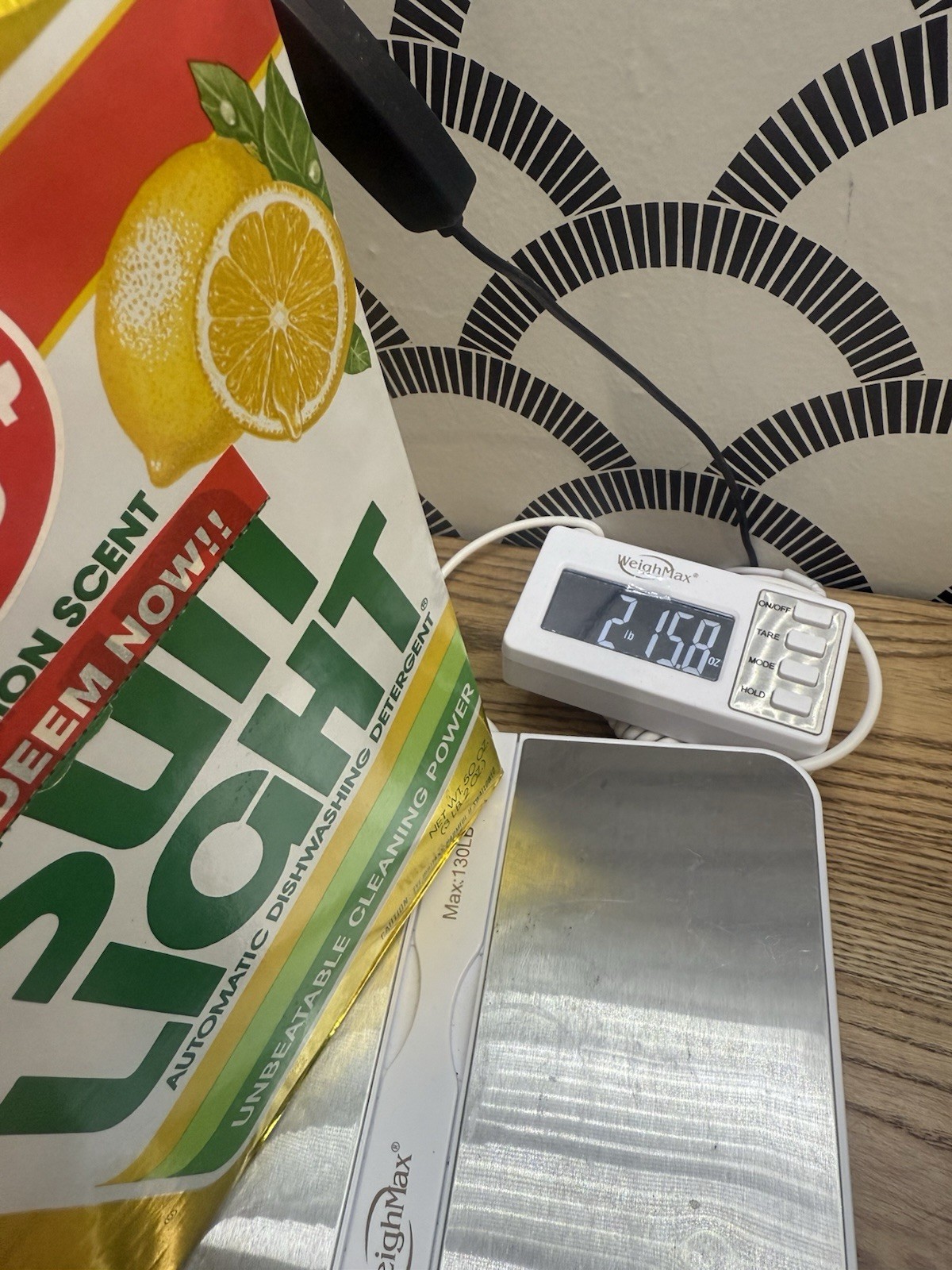 Vintage Sun Light Automatic Dishwasher Powder Lemon Detergent 50 Oz Prop