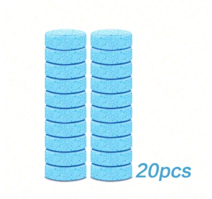 20-Pack Concentrated Windshield Washer Fluid Tablets – Car Cleaning Solution NEW