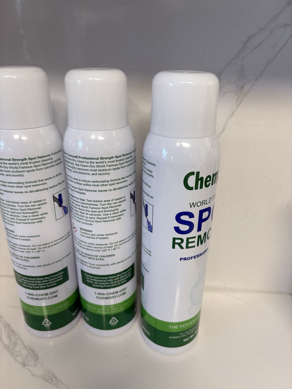 Chem Dry Professional Strength Spot Remover Concentrate 3 Pk 20 oz Cans Chemdry