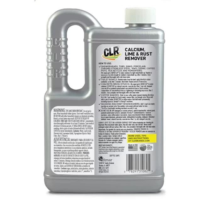 Calcium clr Lime Rust Limescale Stain Remover Cleaner 28 Oz