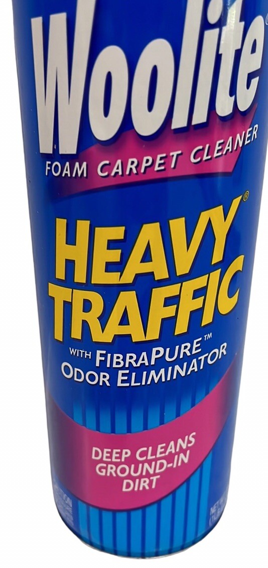 Vintage 2000 WOOLITE Foam Carpet Cleaner~Heavy Traffic~NOS 22oz~Use/Prop**READ**