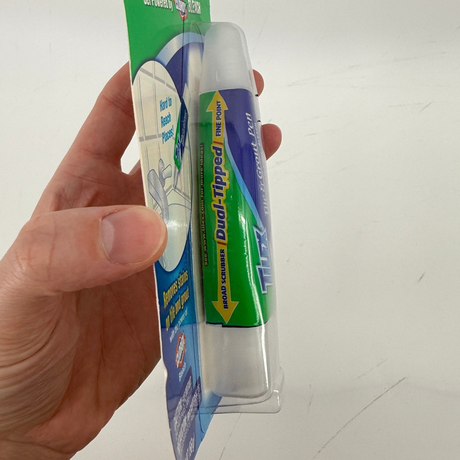 Tilex Tile & Grout Pen Dual-Tipped Fine Point Broad Scrubber 2 oz New Sealed