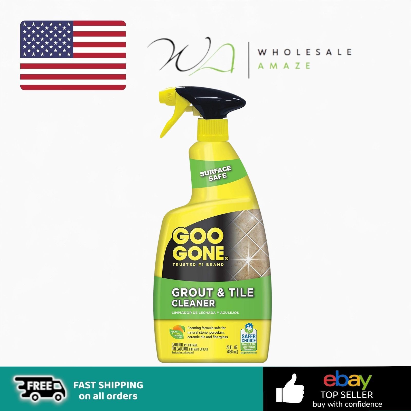 Goo Gone Grout & Tile Cleaner – 28 Ounce – Removes Tough Stains Dirt Caused