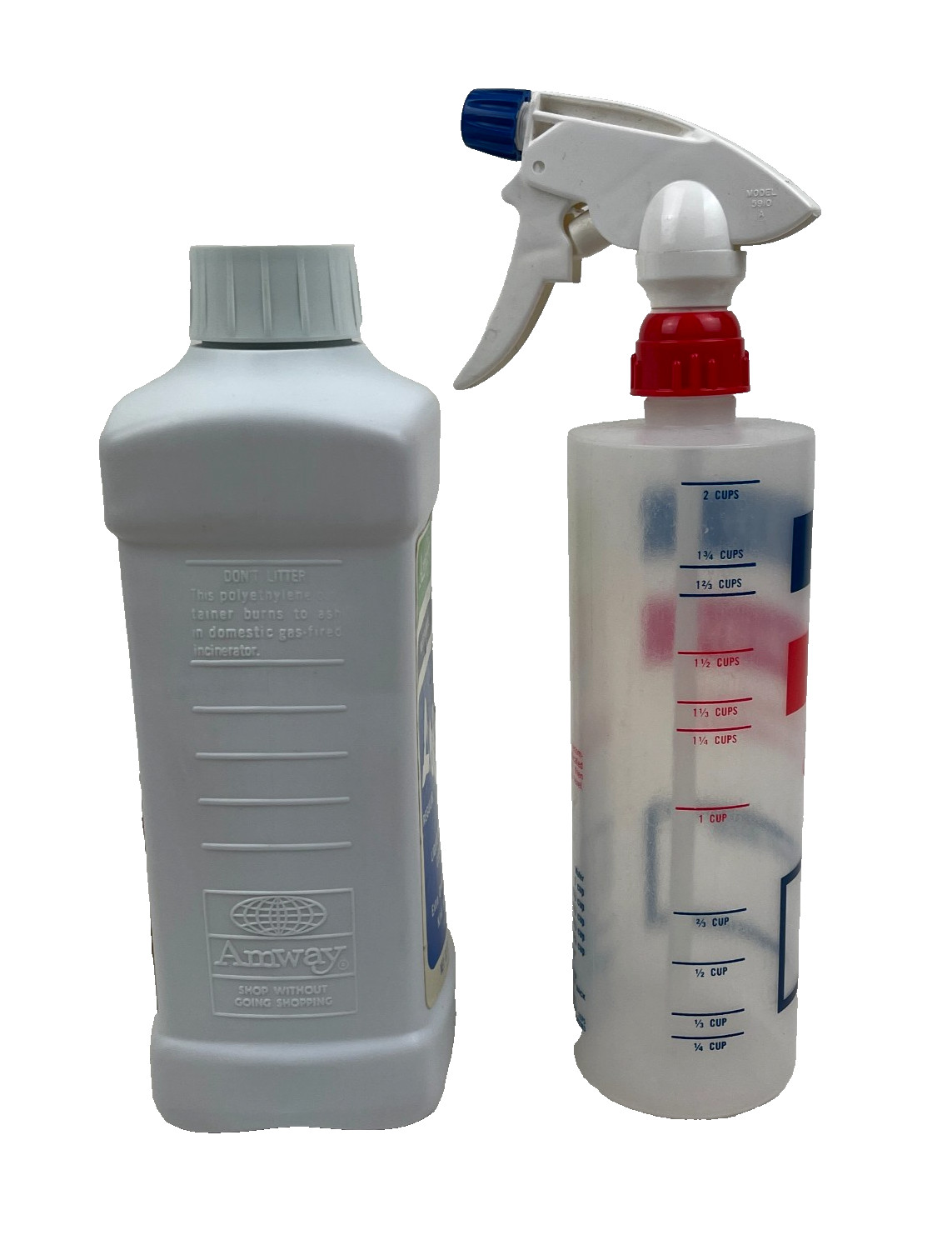 VTG AMWAY Multi Purpose Liquid Organic Cleaner L.O.C 32 Oz w/Spray Bottle 1976