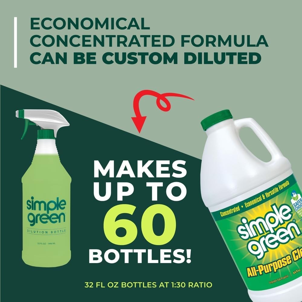 64 Fl Oz All-Purpose Cleaner Concentrate – Eco-Friendly & Versatile Solution