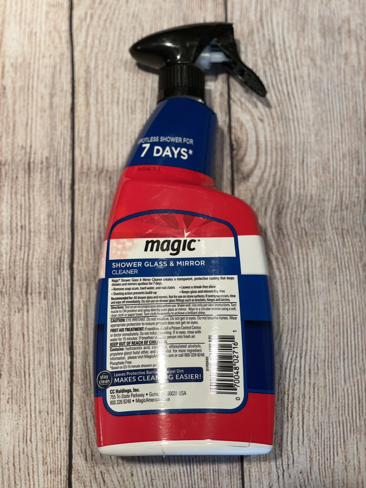 High Quality and Portable Magic Shower Glass & Mirror Cleaner, 28 Fluid Ounce