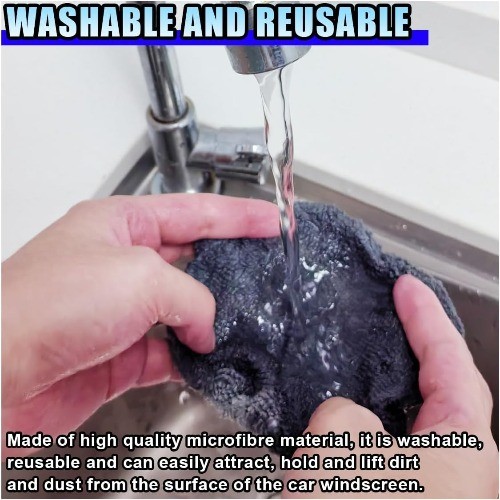 20PCS Microfiber Cloths for Windshield Cleaning Tool, Replaced Gl Size: Square