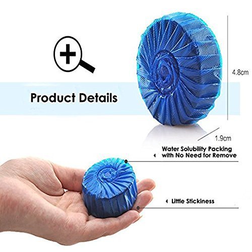 24 Automatic Bleach Toilet Bowl Cleaner Stain Remover Blue Tab-Tablet Flush Tank