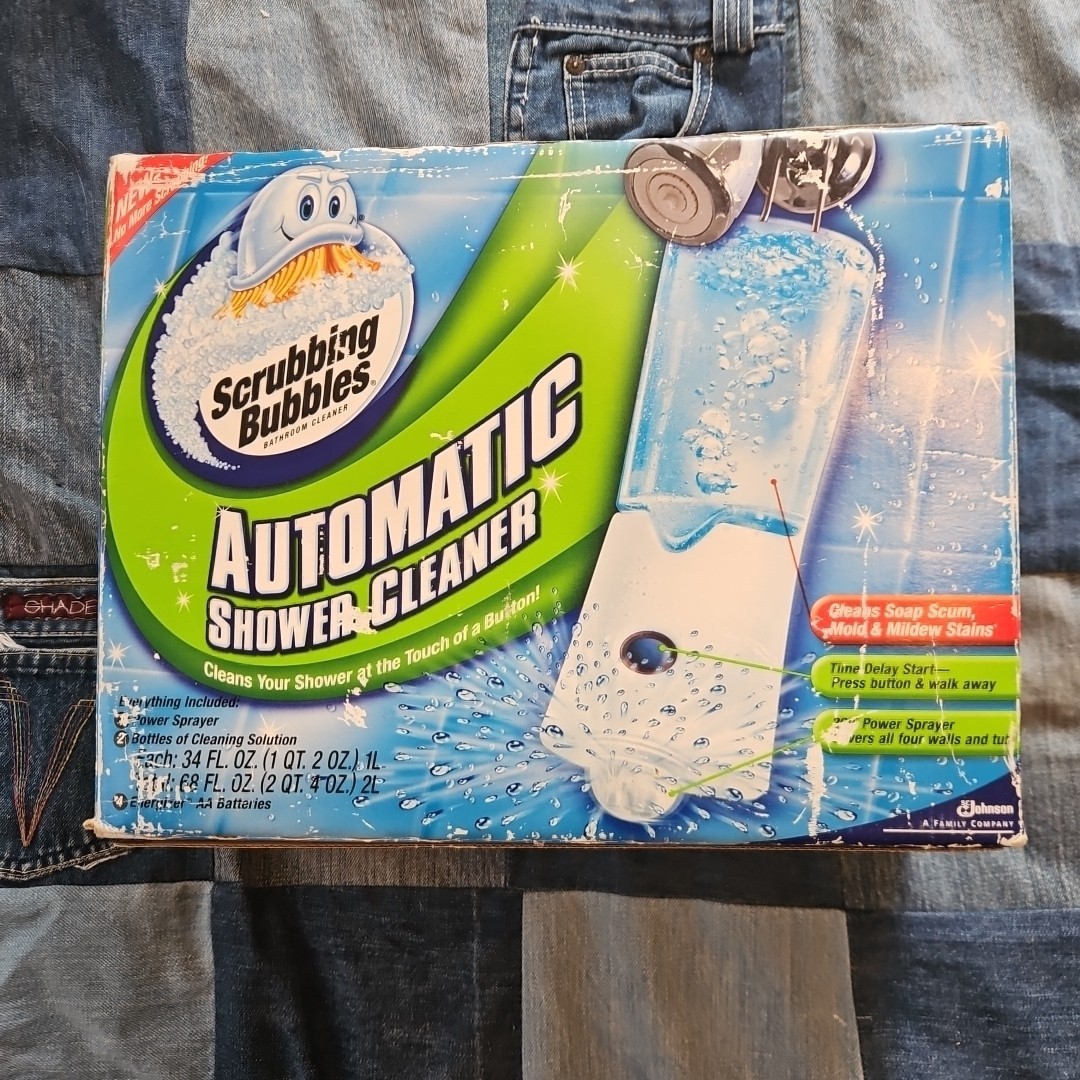 Scrubbing Bubbles Automatic Shower Cleaner Dual Kit with 2 Refills unopened See