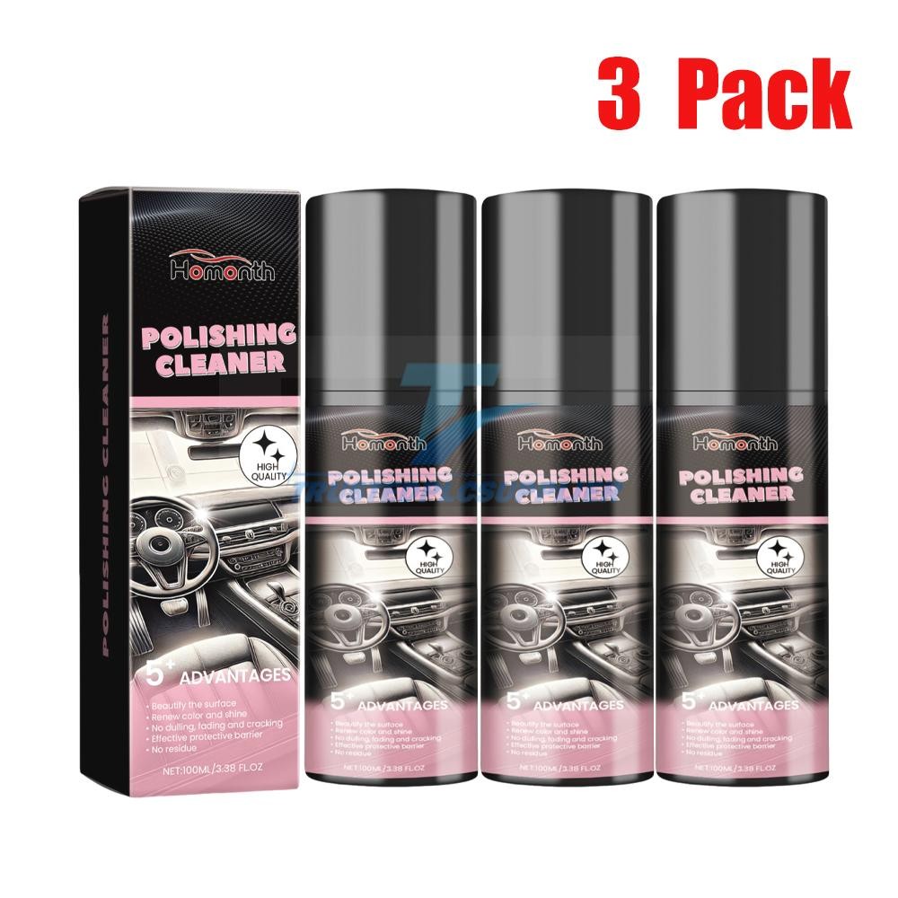 Car Interior Cleaner, Vehicle Interior Polish | Interior Detailer Spray-3PCS