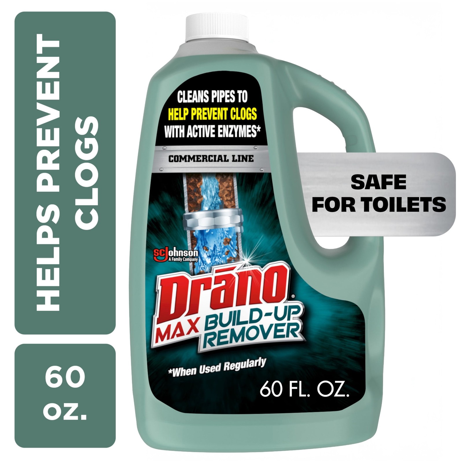 Max Build-Up Remover Drain Cleaner,Commercial Line Kitchen Toilets Shower Sinks